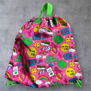 My Girl Scout Emoji Drawstring Bag - NEW!
